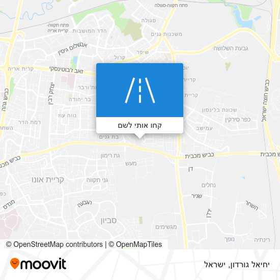 מפת יחיאל גורדון