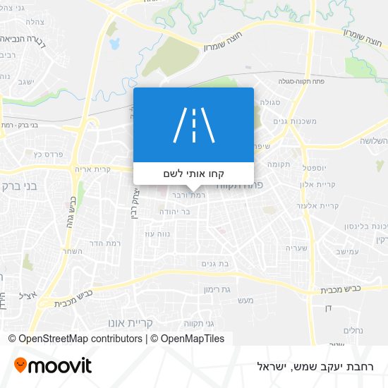 מפת רחבת יעקב שמש