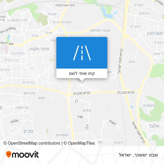 מפת שבט יששכר