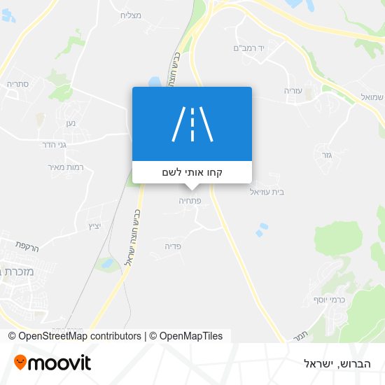 מפת הברוש