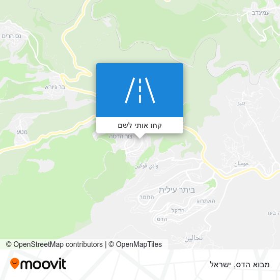 מפת מבוא הדס