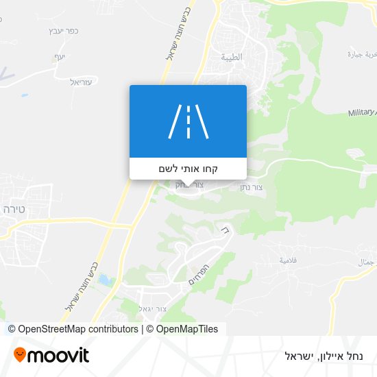 מפת נחל איילון