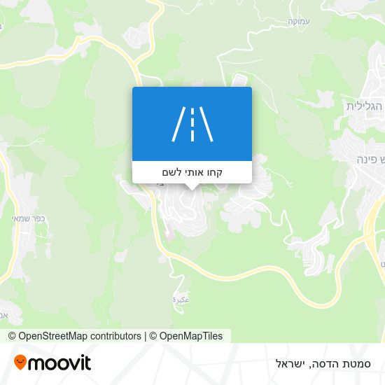 מפת סמטת הדסה