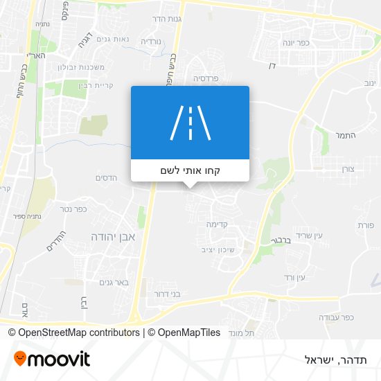 מפת תדהר