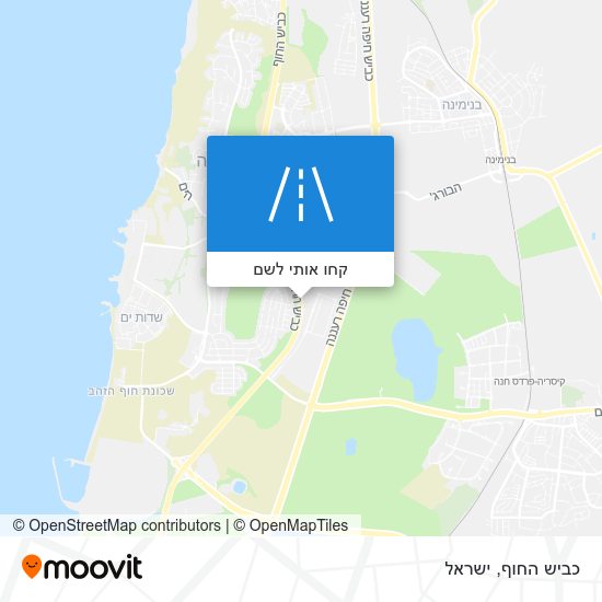 מפת כביש החוף