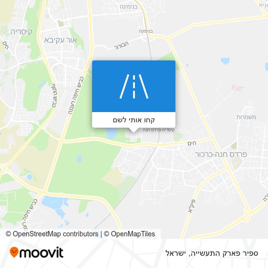 מפת ספיר פארק התעשייה
