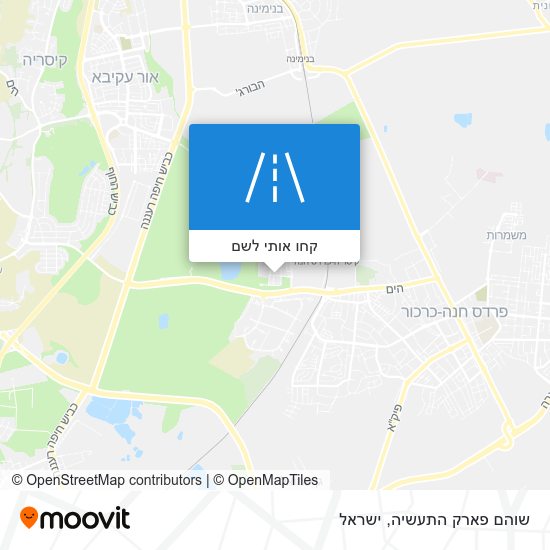 מפת שוהם פארק התעשיה