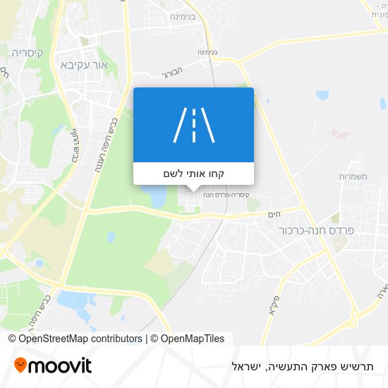 מפת תרשיש פארק התעשיה