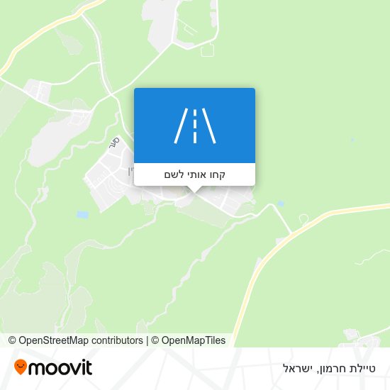 מפת טיילת חרמון
