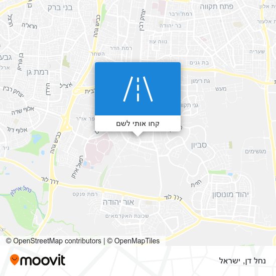 מפת נחל דן