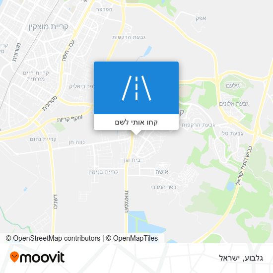 מפת גלבוע