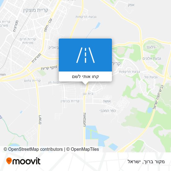 מפת מקור ברוך