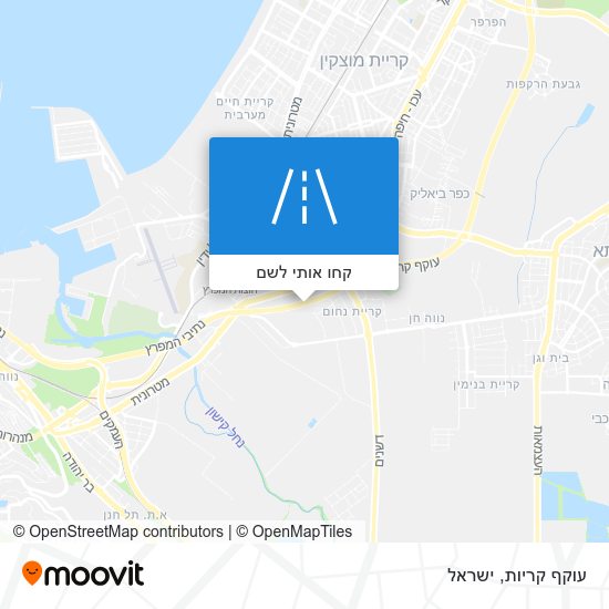 מפת עוקף קריות