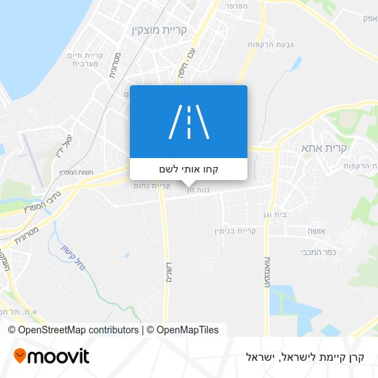 מפת קרן קיימת לישראל