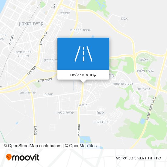 מפת שדרות המגינים
