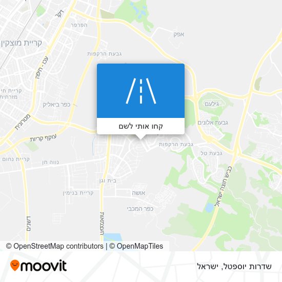מפת שדרות יוספטל