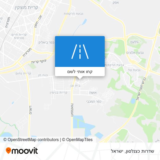 מפת שדרות כצנלסון