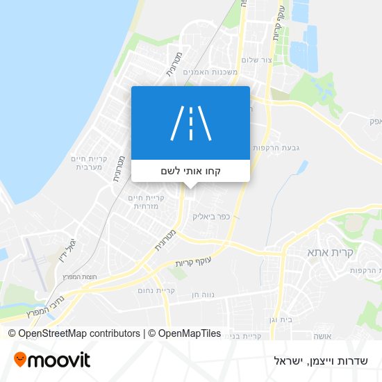 מפת שדרות וייצמן