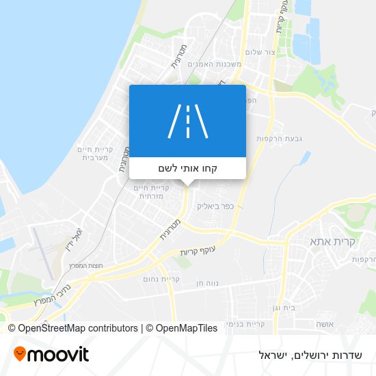 מפת שדרות ירושלים