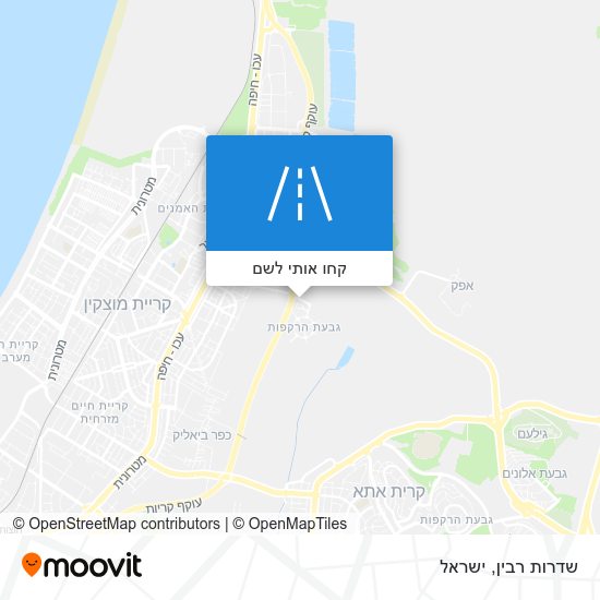 מפת שדרות רבין
