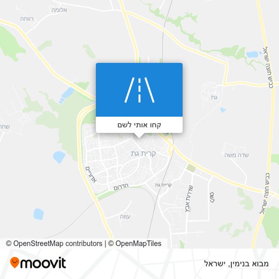 מפת מבוא בנימין