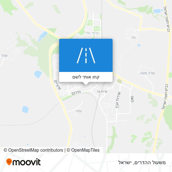 מפת משעול ההדרים