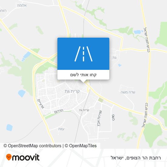 מפת רחבת הר הצופים