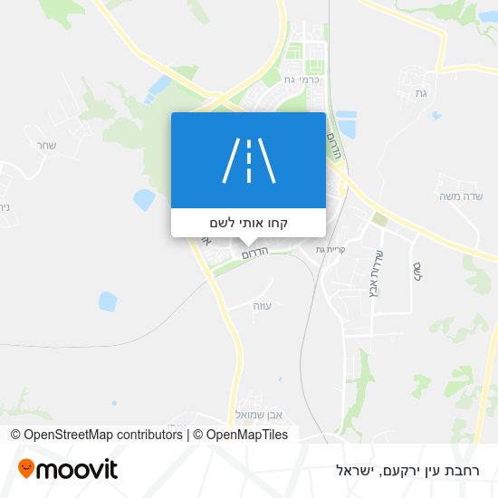 מפת רחבת עין ירקעם