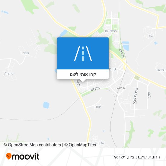מפת רחבת שיבת ציון
