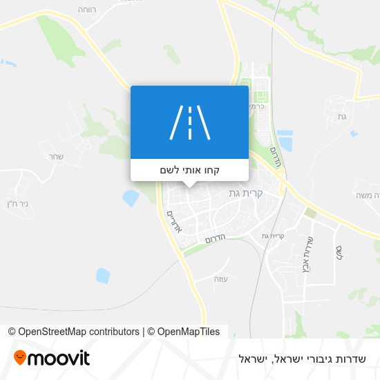 מפת שדרות גיבורי ישראל