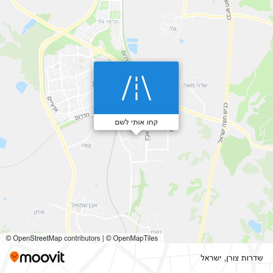 מפת שדרות צורן