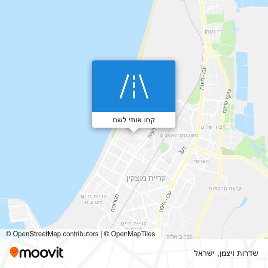 מפת שדרות ויצמן