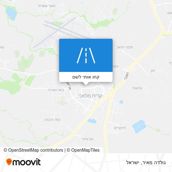 מפת גולדה מאיר