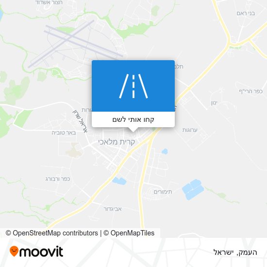 מפת העמק