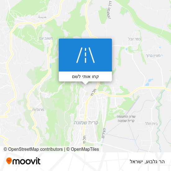 מפת הר גלבוע