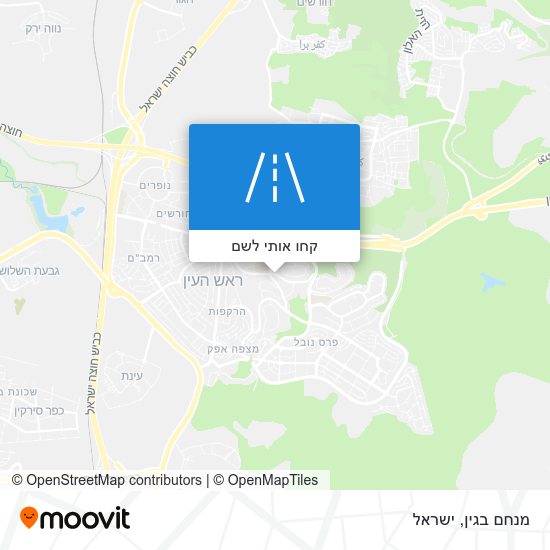 מפת מנחם בגין
