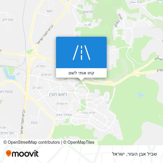 מפת שביל אבן העזר