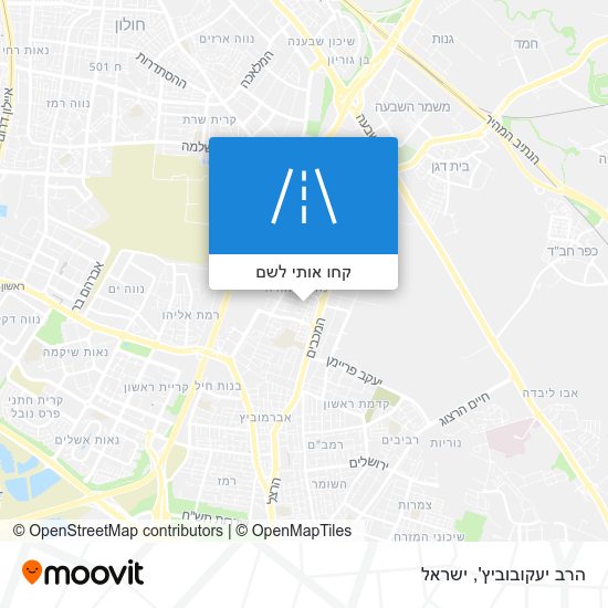 מפת הרב יעקובוביץ'