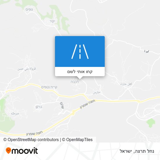 מפת נחל תרצה