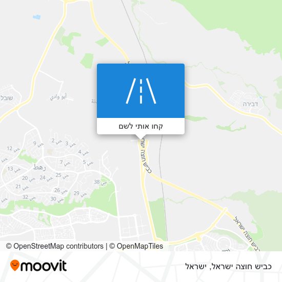 מפת כביש חוצה ישראל