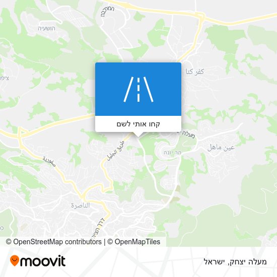 מפת מעלה יצחק