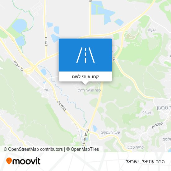 מפת הרב עוזיאל