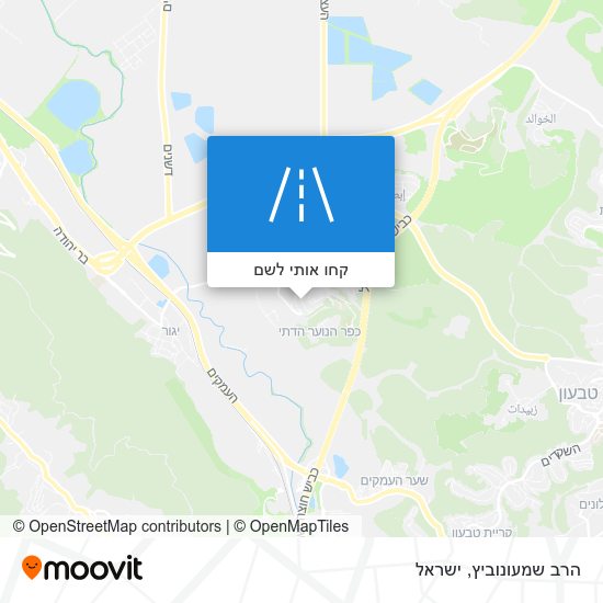 מפת הרב שמעונוביץ