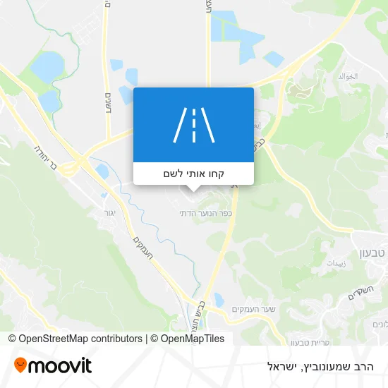 מפת הרב שמעונוביץ