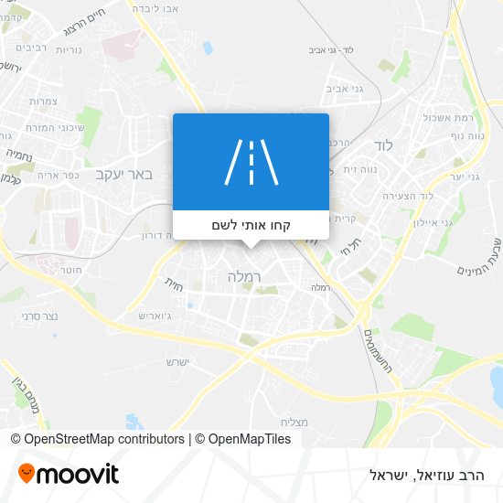 מפת הרב עוזיאל