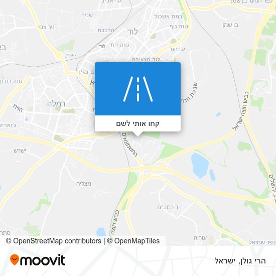מפת הרי גולן