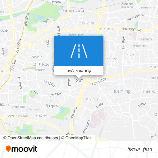 מפת הגולן