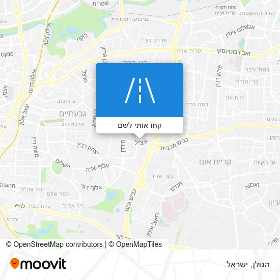 מפת הגולן