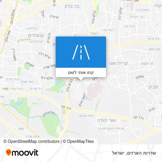 מפת שדרות הארזים