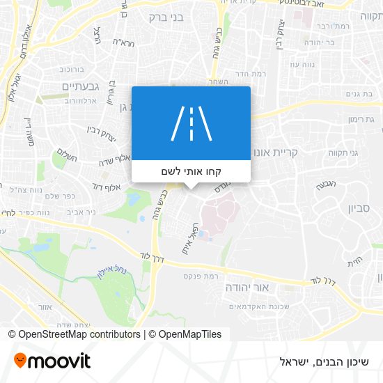 מפת שיכון הבנים